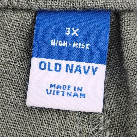 Old Navy Shorts Women Plus Size 3X High Rise Linen Rayon Goblincore Vacation - Picture 4 of 9